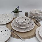 Point 24 Parça 6 Kişilik Yemek Takımı Kobalt