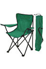 EXENT Rejisör Kamp Sandalyesi Katlanır Çantalı Piknik, Plaj, Balıkçı Sandalyesi-Yeşil