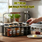 Vip Ahmet VP-168  20*30 cm Mutfak Banyo Ferforje Metal Sepet