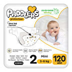 Paddlers Protection Bebek Bezi 2 Numara Mini 120 Adet (3-6 Kg) 2'li Jumbo Set