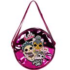 L.O.L. Glitter On Yuvarlak Parlak Fuşya Çocuk Beslenme Çantası - Llçan20485