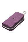 Mor Deri Unisex Anahtarlık 00257c48