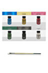Cadence Dora Metalik 6'lı Boya Seti + 986-1/2 Fırça