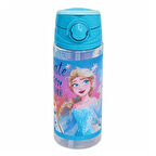 Frozen Lisanslı Pipetli Plastik Matara 500 ml Mavi (OTTO-42502)