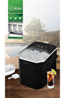 Kiwi KIM-4792 Ayarlanabilir Boyutlu 12 Kg Kapasiteli Buz Makinesi Siyah