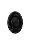 OVAL KASE SİYAH 8'Lİ