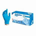 Dolphin Mavi Nitril Eldiven Pudrasız (Large) X 20 Kutu