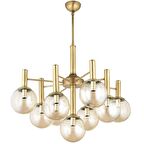 Lampaluce Sfera Modern Tasarım 9'lu Avize Sarı