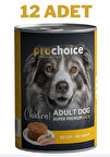 ProChoice Adult Dog Chicken Pate Köpek Konservesi 12x400 gr