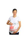 Mummy's Baby Hamile Tişört Princess Beyaz