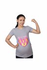 Mummy's Baby Hamile Tişört Super Mom Gri