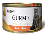 Bestpet Gurme Tahılsız Somonlu Kısırlaştırılmış Kedi Konservesi 85 Gr (24 Adet)