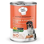 Chef's Choice Somonlu ve Bal Kabakli Tahilsiz Ezme Yetiskin Köpek Konservesi 400gr