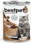 BestPet Parça Etli ve Ciğerli Yetişkin Kedi Konservesi 400gr