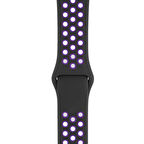 Apple Watch 42-44mm Silikon Kayış - Siyah/Mor