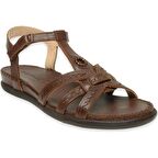 Forelli 22309 Lupin-G Taba Kadın Comfort Deri Sandalet