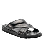 Forelli 49108-G Talu Siyah Erkek Günlük Terlik