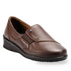 Forelli TERTE 48001-G Taba Kadın Günlük Deri Comfort Ayakkabı