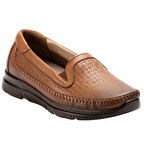 Forelli 29413 Eterna-G Açık Taba Kadın Comfort Deri Ayakkabı