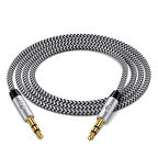 LinkTech A430 Senior 3.5mm Aux Ses Aktarım Kablosu Örgü 1mt Gri