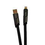 Linktech K474 Mecha Style 4in1 USB + Type-C + Lightning 100W Şarj Kablosu