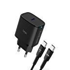 LinkTech C311 25W PD Type-C to Type-C Kablolu Şarj Aleti Set