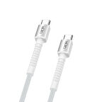 Linktech K597 Type-C to Type-C 60W 3mt Örgü Metal Başlı Şarj Kablosu