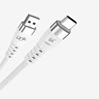 K654 Premium 120W Örgülü Metal Başlı Tip-C Şarj Kablosu