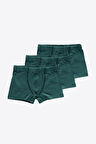 Erkek Çocuk Füme 3 Lü Paket Pamuk Elastan Boxer 209