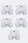 Erkek Desenli 5 li Pamuk Elastan Boxer 5M074