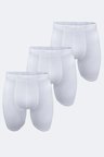 Erkek Gri Beyaz Siyah 3 Lü Paket Uzun Paçalı Modal Boxer 3m018