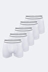 Erkek Lacivert 5 Li Pamuk Elastan Boxer 5m075