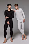 Erkek Siyah Ekru 2 li Premium Paket Viloft Termal İçlik Takımı 602608