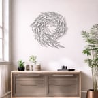 Modern Metal Duvar Tablosu – Salon, Ofis ve Kafe Dekoru | Premium Metal Duvar Süsü | Şık Minimal Duvar Dekorasyonu