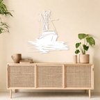 Modern Metal Duvar Tablosu – Salon, Ofis ve Kafe Dekoru | Premium Metal Duvar Süsü | Şık Minimal Duvar Dekorasyonu