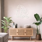 Modern Metal Duvar Tablosu – Salon, Ofis ve Kafe Dekoru | Premium Metal Duvar Süsü | Şık Minimal Duvar Dekorasyonu