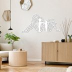 Modern Metal Duvar Tablosu – Salon, Ofis ve Kafe Dekoru | Premium Metal Duvar Süsü | Şık Minimal Duvar Dekorasyonu