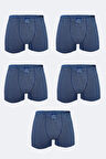 Erkek Desenli 5 li Pamuk Elastan Boxer 5M074