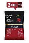 Shazel 100 gr 3'lü Vişnelli Türk Kahvesi