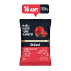 SHAZEL Narlı Hazır Türk Kahvesi 100G  (100g x 16 Adet)