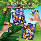 2 Set - 20 Parça Tox Orman ve Uçan Hayvanlar Parmak Kukla T218 T222