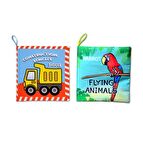 2 Kitap Tox İngilizce İş Makineleri Ve Uçan Hayvanlar Kumaş Sessiz Kitap E118 E133 - Bez Kitap , Eğitici Oyuncak , Yumuşak Ve Hışırtılı