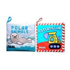 2 Kitap Tox İngilizce Kutup Hayvanları Ve İş Makineleri Kumaş Sessiz Kitap E125 E118 - Bez Kitap , Eğitici Oyuncak , Yumuşak Ve Hışırtılı