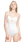 Kadın Ten Danteli Yüksel Bel Slip Lohusa Korse