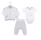 Ciccim Baby Çift Ayıcık 3lü Takım 4556 Gri