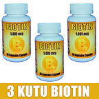 Biotin 5000mg 180 Kapsül (3 KUTU)