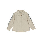 Panço Erkek Çocuk Şerit Detaylı Gömlek Beyaz