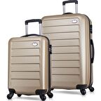 My Valice Ruby Abs 2'li Valiz Seti (Kabin ve Büyük) Gold