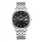 Slazenger SL.09.2529.1.01 Takvimli 10 Atm Suya Dayanıklı Çelik Kasa Metal Renk Erkek Kol Saati