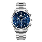 Slazenger SL.09.2545.2.02 Çelik Kordon Çelik Kasa 10 ATM Suya Dayanıklı Metalik Renk Erkek Kol Saati